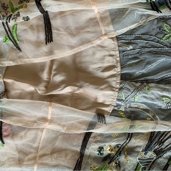 ZARA TAN MIDI SKIRT - Picture 13 of 14